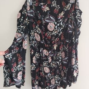 Long sleeve off shoulder romper